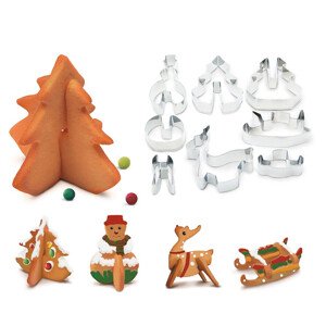 Family Christmas 3D formičky na vykrajovanie vianočné