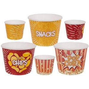 Plastové vedro na popcorn / chipsy / chrumky 2,5 L