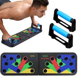TMN Multifunkčná push-up doska 60 x 18 x 2 cm
