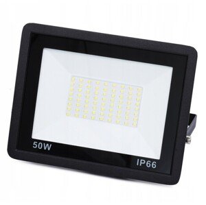 LED reflektor SLIM 50W IP66 - čierny