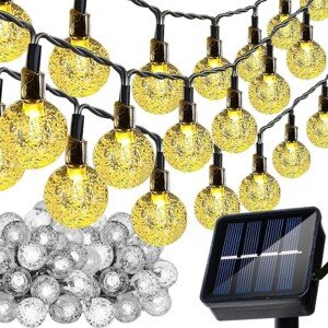 LED solárna girlanda 12m