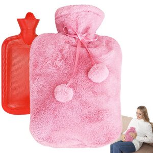 Plyšový termofor 1700ml - ružový