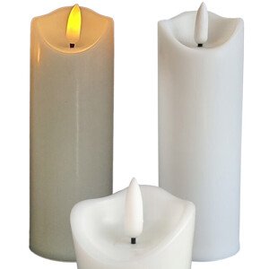 LED sviečka s pohyblivým plameňom 12,5 cm