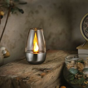 Solárna lampa - sviečka s efektom plameňa