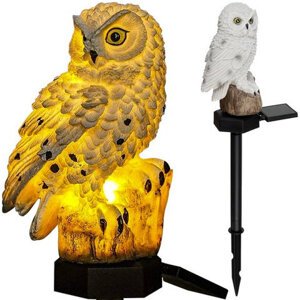 Solárna záhradná lampa - Sova