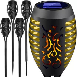 Solárna záhradná lampa s efektom plameňa