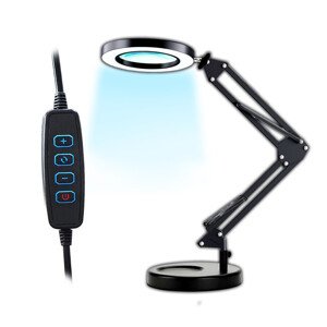 Stolná lampa s lupou 7W