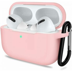 Silikónové púzdro pre Airpods 3 s karabínou - Ružová