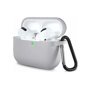 Silikónové púzdro pre Airpods 3 s karabínou - Sivá