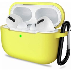 Silikónové púzdro pre Airpods 3 s karabínou - Žltá