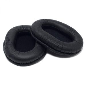 Náhradné náušníky pre slúchadlá Sony MDR-7506, MDR-V6, MDR-CD900ST - Čierne, kožené