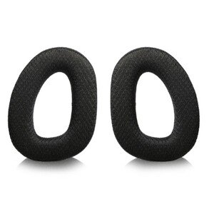 Náhradné náušníky pre slúchadlá Sennheiser GSP 300, 301, 302, 303, 350 a 370 - Čierne, látkové