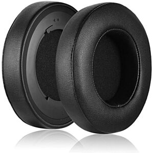 Náhradné náušníky pre slúchadlá Razer Kraken Pro V2 - Lesklé čierne, kožené