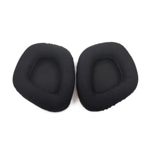 Náhradné náušníky pre slúchadlá Corsair Void RGB Elite - Čierne s čiernym stredom, látkové