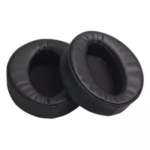 Náhradné náušníky pre slúchadlá Sony MDR-XB950BT, XB950N1, XB950B1, XB950AP - Čierné, kožené