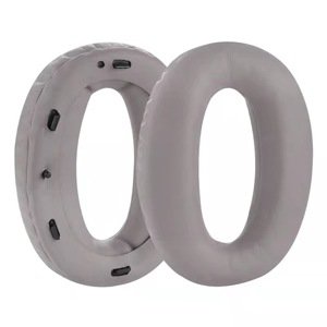 Náhradné náušníky pre slúchadlá Sony MDR-1000X a WH-1000XM2 - Sivé, kožené