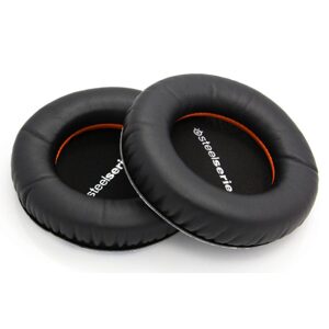 Náhradné náušníky pre slúchadlá SteelSeries Siberia 100 a 150 - Čierne, kožené