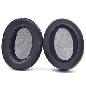 Náhradné náušníky pre slúchadlá Sennheiser Momentum 1.0, 2.0, M2, HD1 - Čierne, kožené