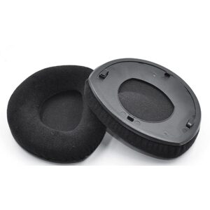 Náhradné náušníky pre slúchadlá Sennheiser HDR160, 170, 180 a RS160, 170, 180 - Čierne, semišové