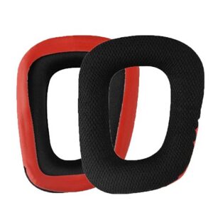 Náhradné náušníky pre slúchadlá Logitech G930, 432, 431, 430, 332, 331, 231 a F450 - Čierne, látkové