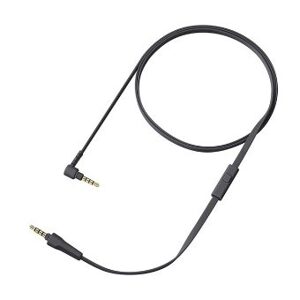 Audio kábel pre slúchadlá Sony WH-1000XM5, WH-1000XM4, WH-1000XM3, WH1000XM2, MDR-1000X - Titanovo čierna, silikónový