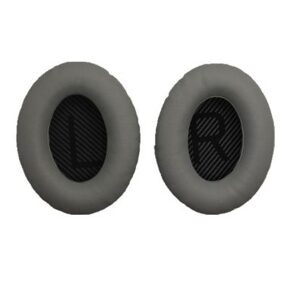 Náhradné kožené náušníky pre slúchadlá Bose QuietComfort 35 a 35 II - Šedé
